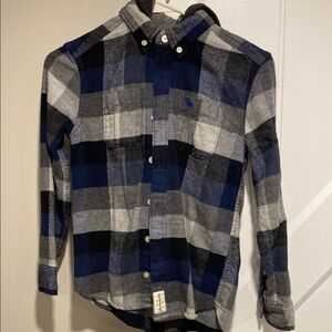 Abercrombie Kids Blue and Gray Hoodie Sweatshirt